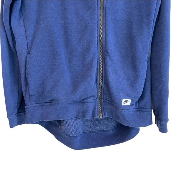 Nike Modern Asymmetrical Zip Hoodie In Navy - Picture 10 of 10